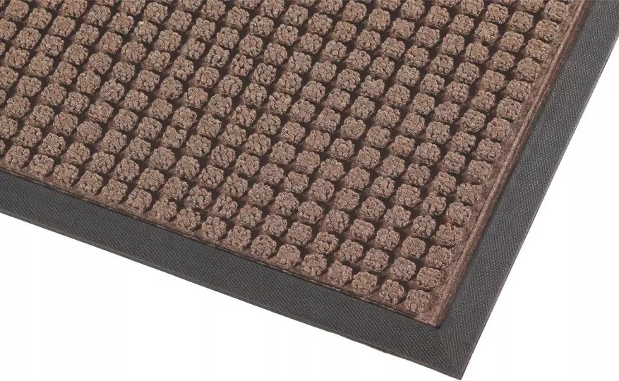 Barna textil lábtörlő szőnyeg ajtó alá 90x120