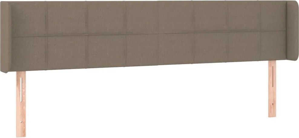vidaXL tópszínű szövet fejtámla 183x16x78/88 cm