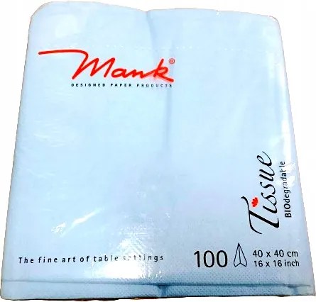 Világoskék szalvéták 40 x 40 cm Tissue Mank (100 darabos)