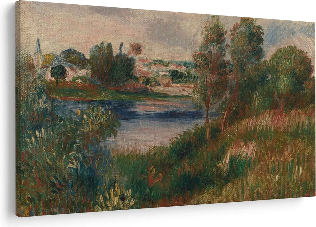 Kép - Auguste Renoir, Landscape at Vetheuil, reprodukciók (90x60 cm)