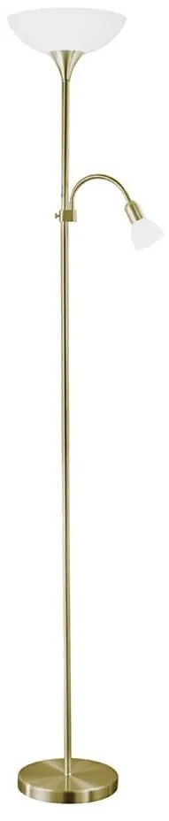 EGLO 82844 - Állólámpa UP 2 1xE27/60W + 1xE14/25W réz kivitel