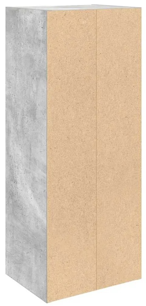 betonszürke szerelt fa könyvespolc 31x24x77 cm