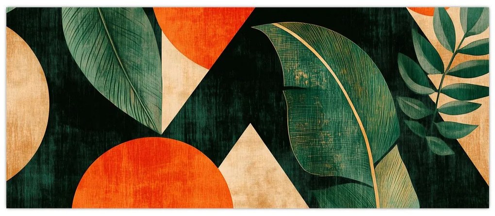 Kép - Geometrikus természeti minták II. (120x50 cm)