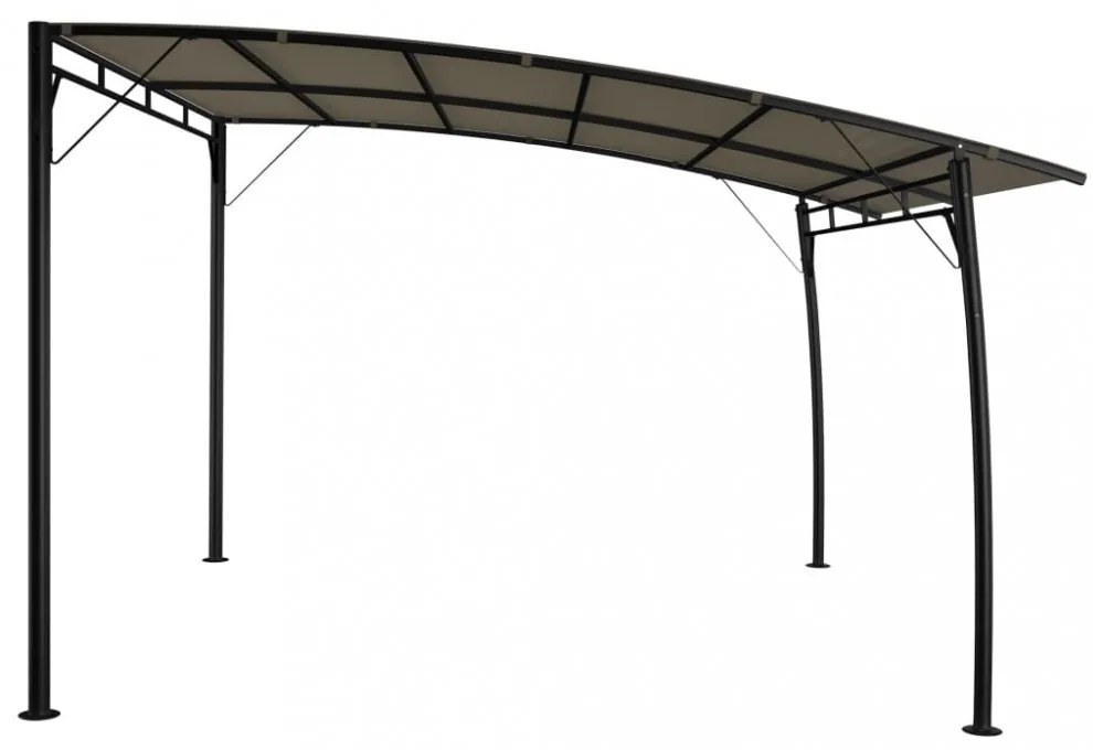 tópszínű kerti napellenző 3 x 3 x 2,55 m