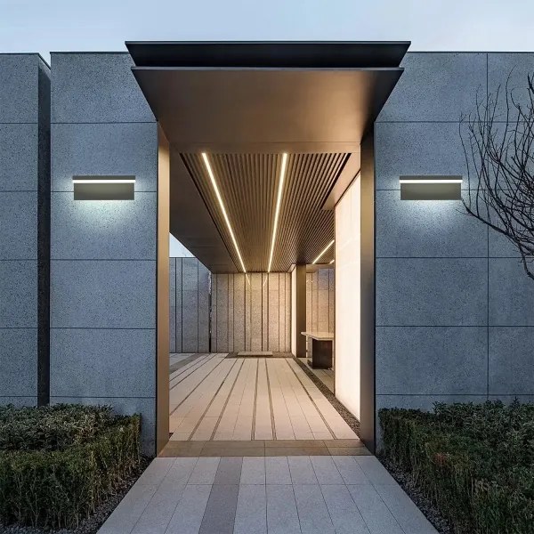 Brilagi - TESSI LED/10W/230V fekete kültéri fali lámpatest IP54