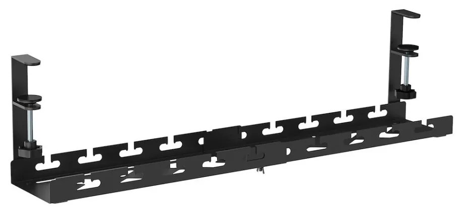 Állítható szélességű kábelrendező íróasztalhoz, fekete CM1 Flex LVN System LV1369