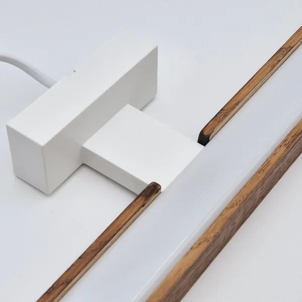 Brilagi-LED Fürdőszobai tükörmegvilágítás WOODY MIRROR LED/15W/230V IP44 tölgy/fehér