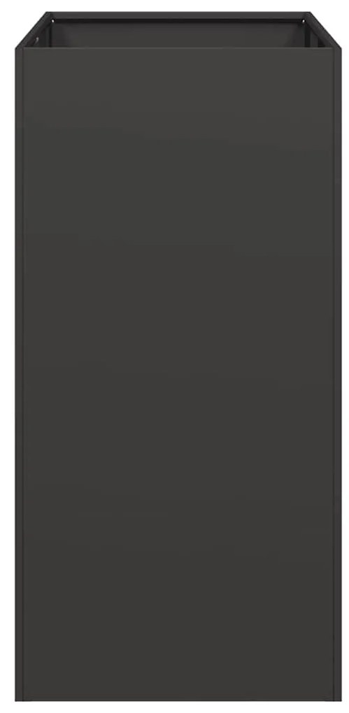 ültetvény fekete 40x80x80 cm acél