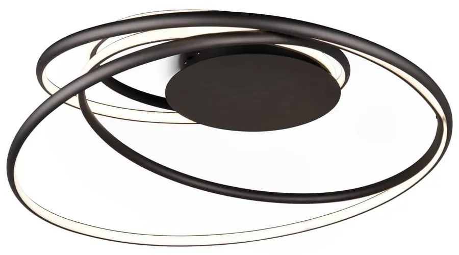 Fekete LED mennyezeti lámpa fém búrával Nala – Trio Select