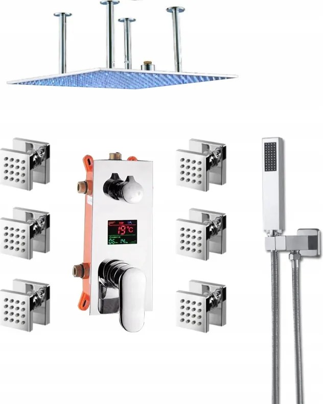 Falsík Alatti Led Hidromasszázs Kijelző Szett 60 cm