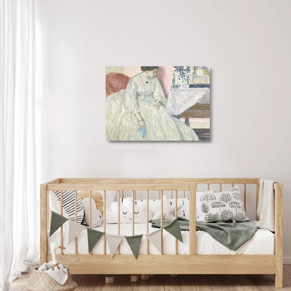 Üveg kép - Frederick Carl Frieseke, Memories, reprodukciók (70x50 cm)