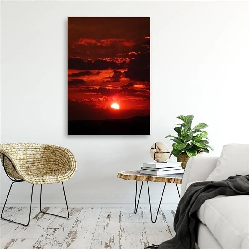 Gario Vászonkép Vörös naplemente Méret: 70 x 100 cm