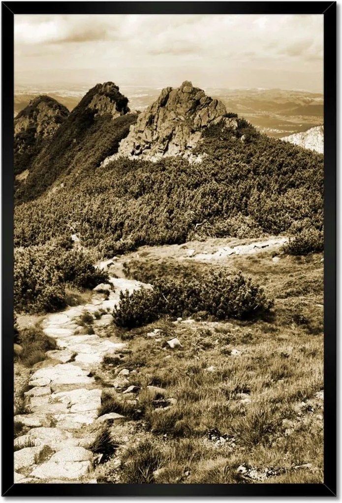 Poszterek keretben 40x60 Tátra Lengyel hegyek Kilátás