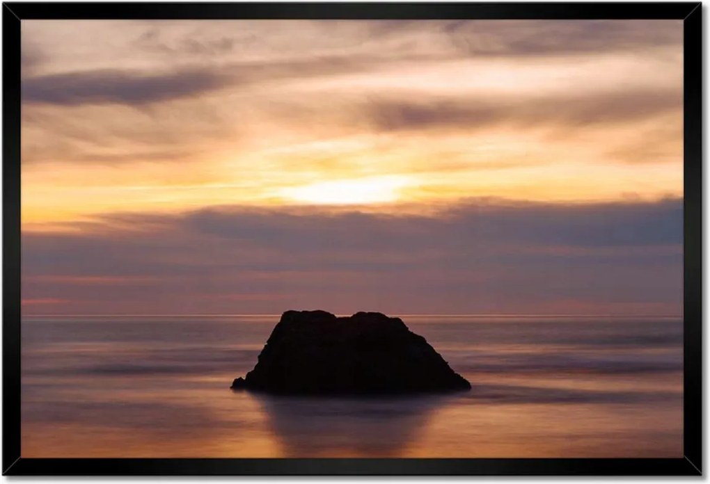 Poszterek keretben 60x40 Sziget Tó Felhők