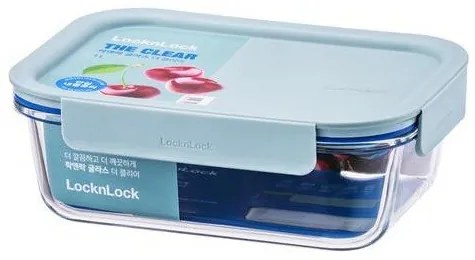 LOCKnLOCK Üveg doboz, téglalap alakú, CLEAR, 1 l,menta, 1 l
