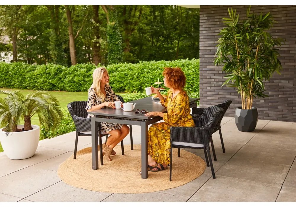 Fekete műanyag kerti szék Cairo – Hartman