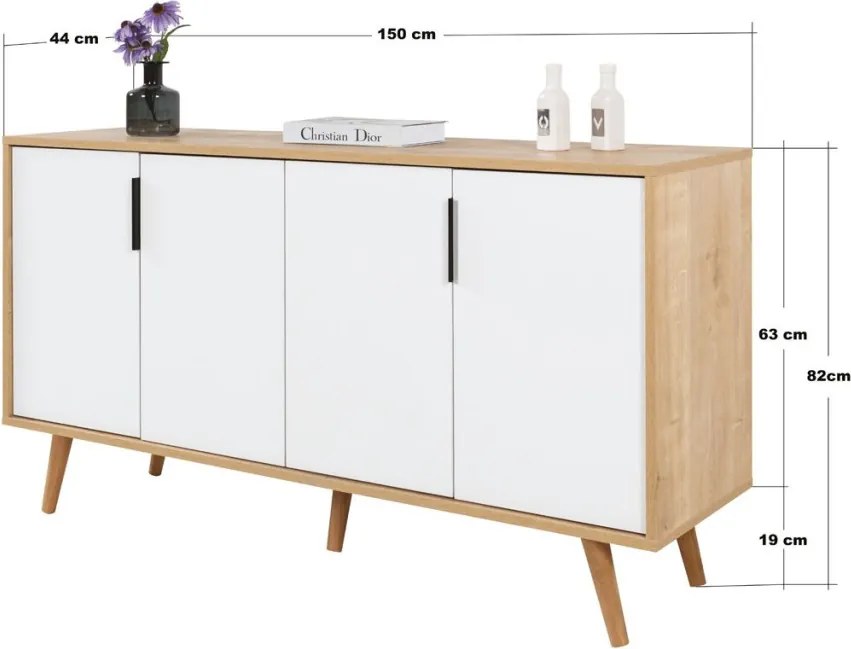 Komód, 150 cm – TR707DWL1257