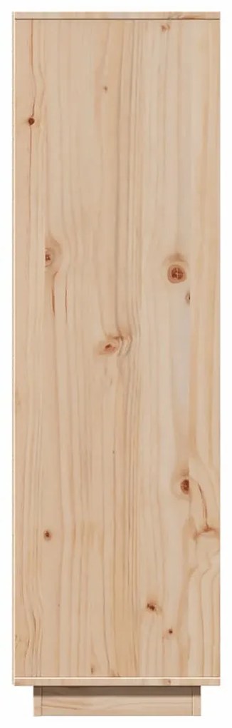 tömör fenyőfa magasszekrény 89x34x116,5 cm