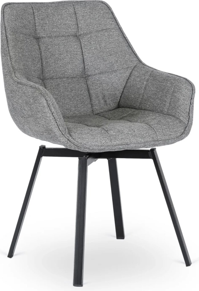 Forgó étkezőszék LUNA szürke szövet