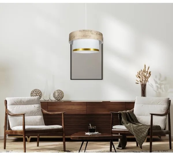 Csillár zsinóron RESSA 1xE27/60W/230V arany