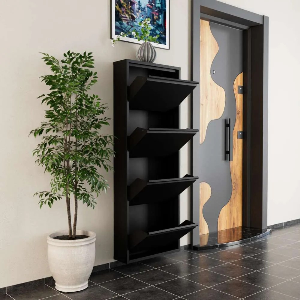 4 Piece Metal - Black