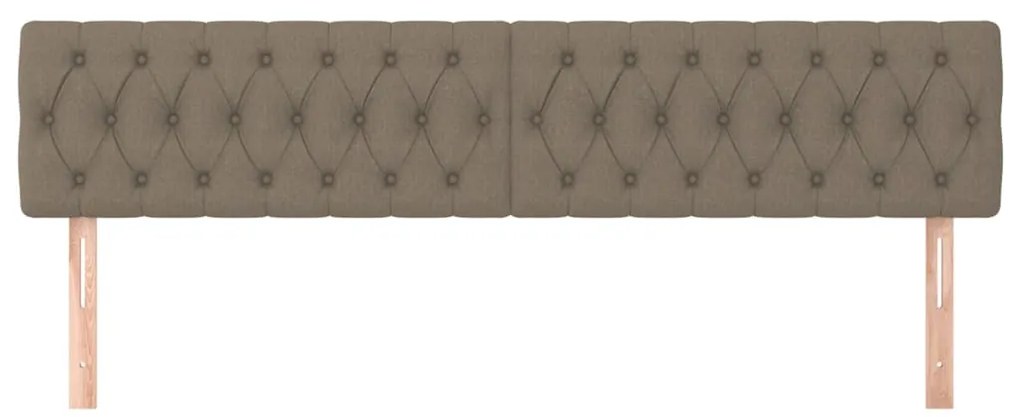 2 db tópszínű szövet fejtámla 90x7x78/88 cm