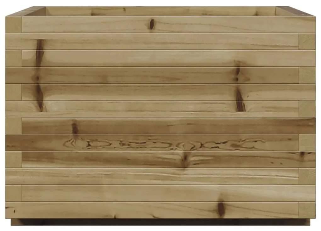 impregnált fenyőfa kerti virágláda 70 x 70 x 49,5 cm