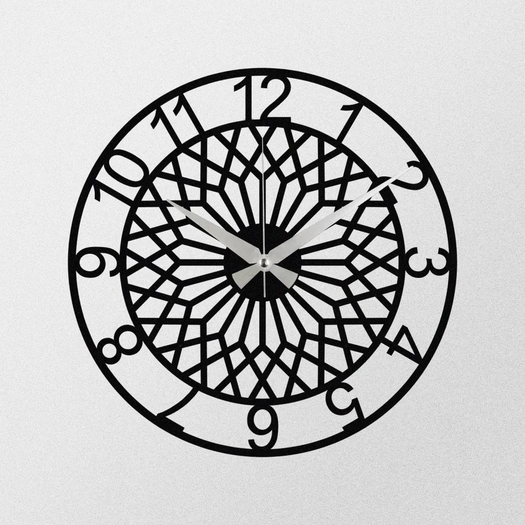 Enzoclock fém falióra, 48×48 cm – S009