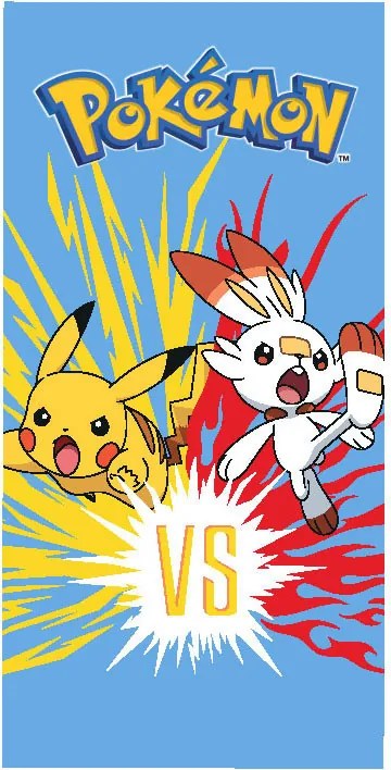 Pokémon Scorbunny fürdőlepedő, strand törölköző 70x140cm