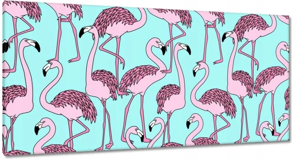 Vászonkép 115x55 Rózsaszín Flamini Flamingo
