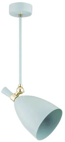 Argon 4685 - Csillár rúdon CHARLOTTE 1xE27/15W/230V kék/arany