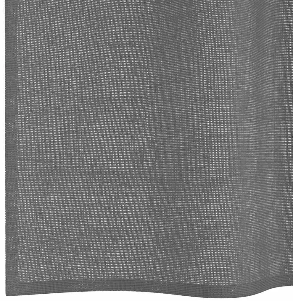 2 db sötétszürke fátyolfüggönyök rojtokkal 140x260 cm