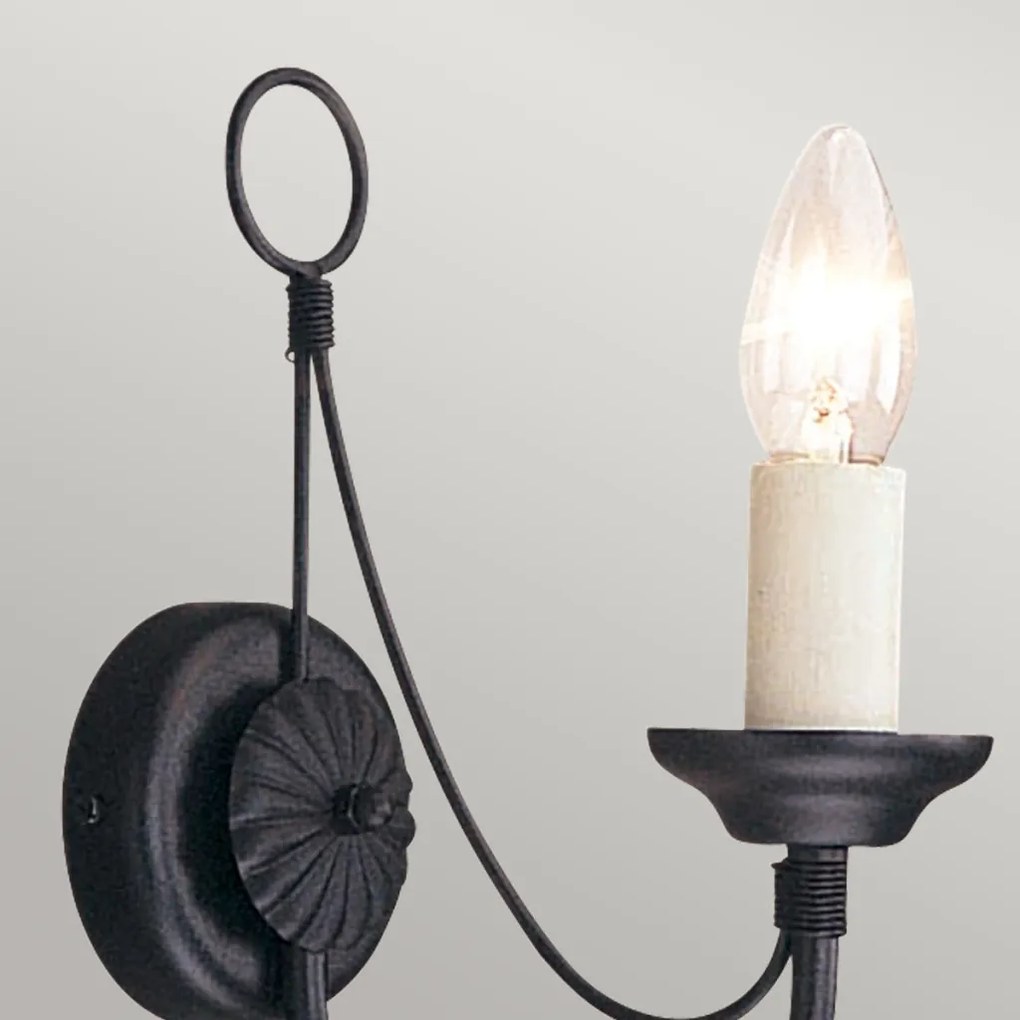 Elstead Lighting CARISBROOKE CB1-BLACK Fali lámpa 1x60W/E14