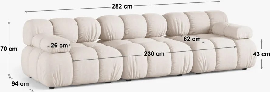 Bellis 3 személyes kanapé