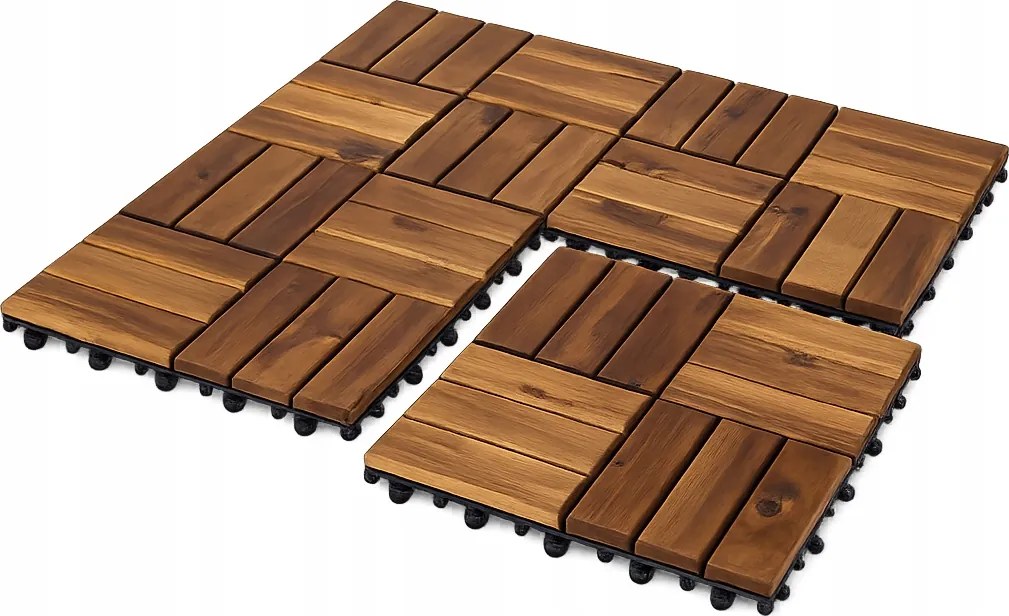 4 Db Fa Csempe Terasz Panelek Erkély 31x31cm 0,38 m