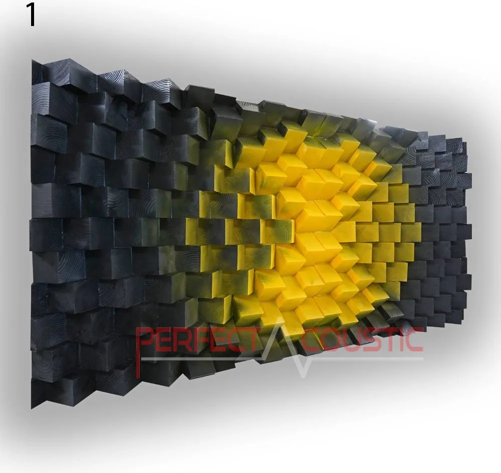 Fali panel 70x140x7cm-design panel - diffúzor 1 szín - 120x60x7cm