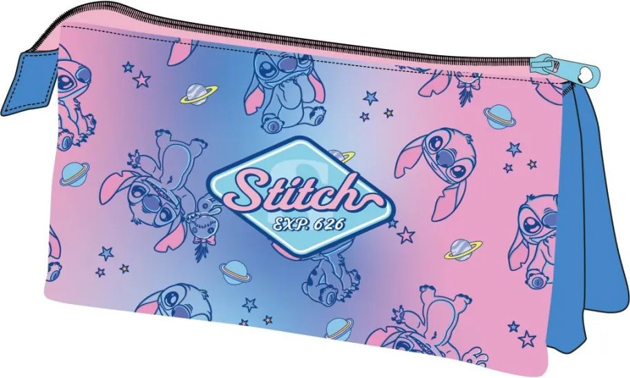 Disney Lilo és Stitch, A csillagkutya Galaxy 3 rekeszes tolltartó 23 cm