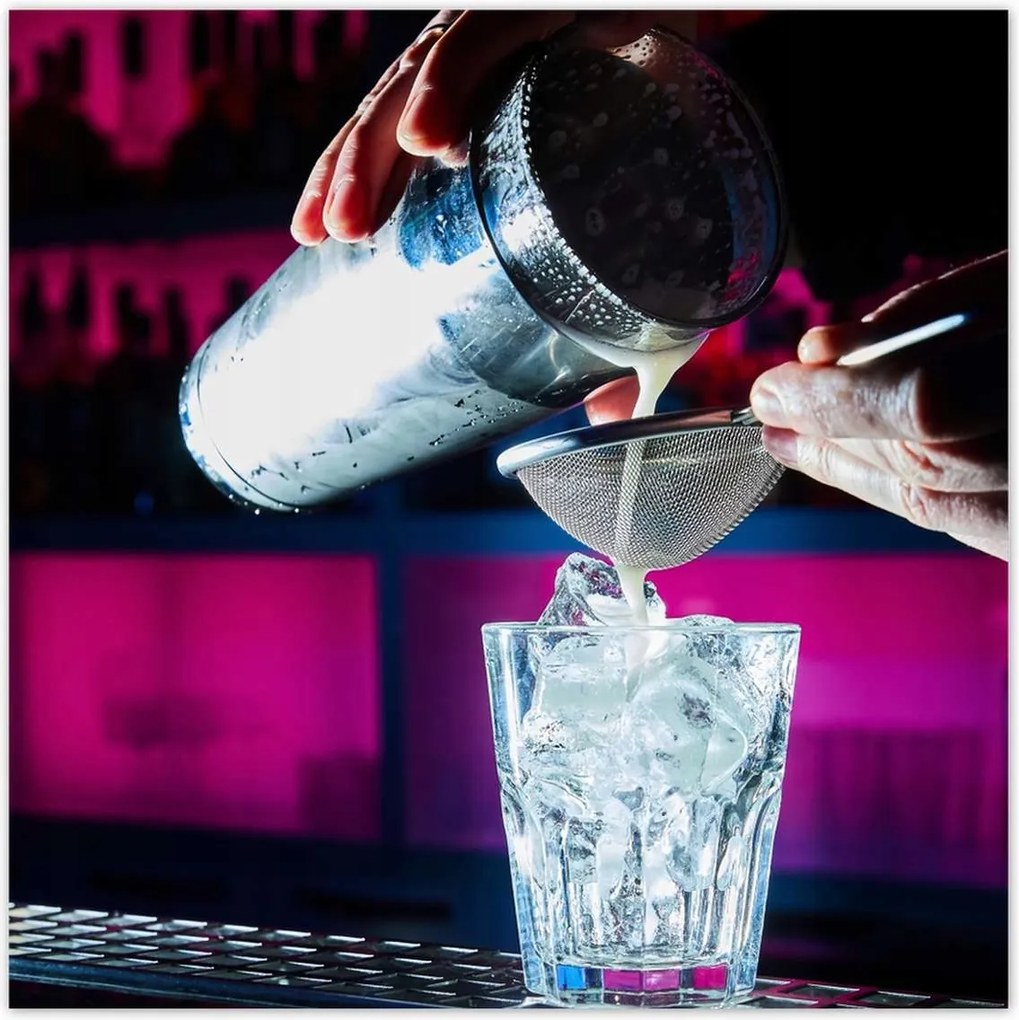 Poszterek 100x100 csapos koktél shaker