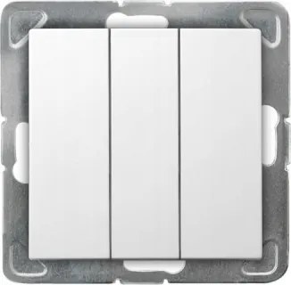 Ospel Impressziós kapcsoló hármas kapcsoló fehér LP-13Y/m/00