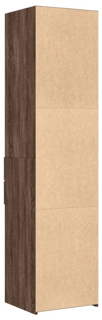 vidaXL barna tölgy színű szerelt fa magasszekrény 45 x 42,5 x 185 cm