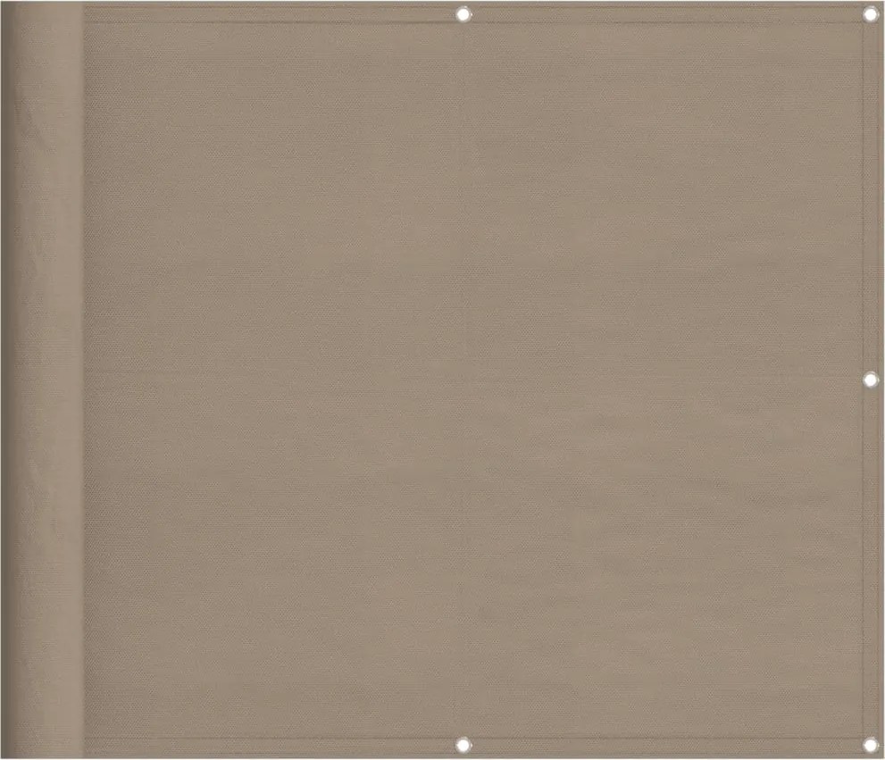 vidaXL tópszínű erkélyparaván 100% oxford poliészter 90 x 1000 cm