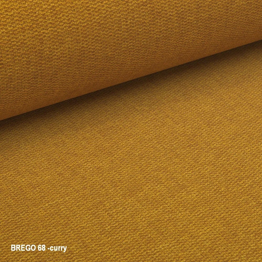 Design fotel CLOVER BREGO, mustár színű