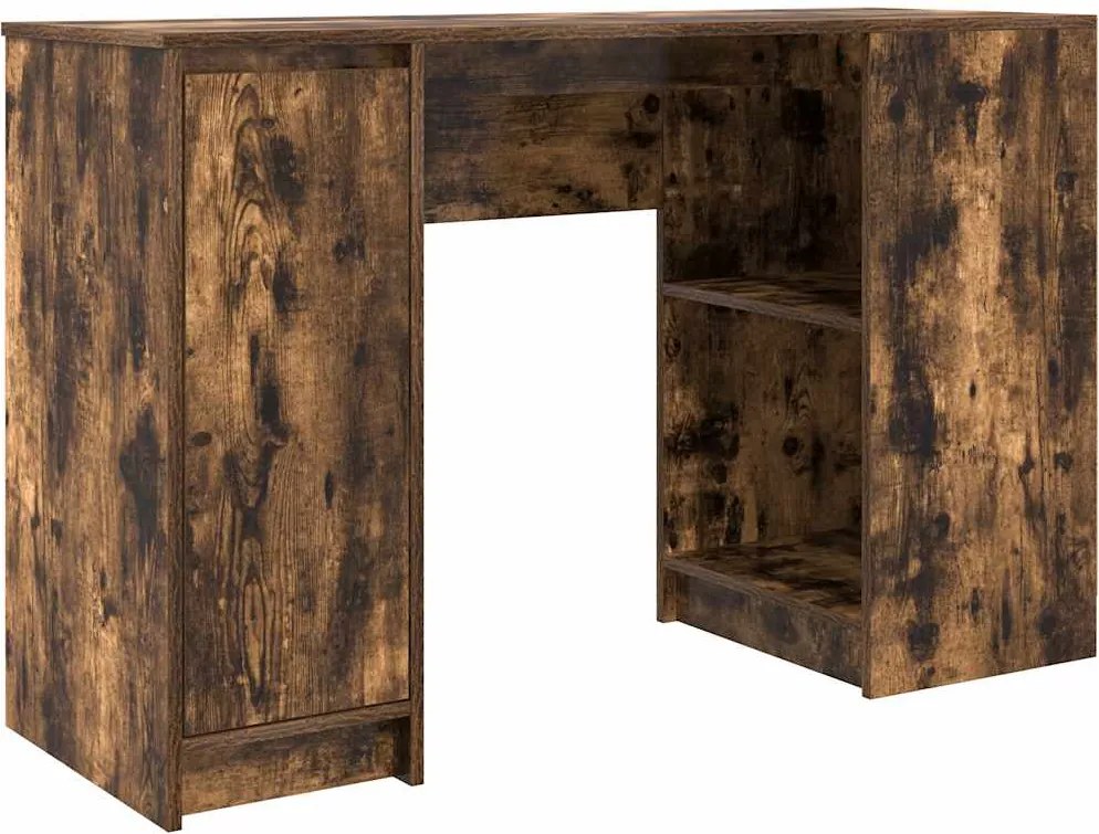 vidaXL füstös tölgy színű szerelt fa íróasztal 120x42x76 cm