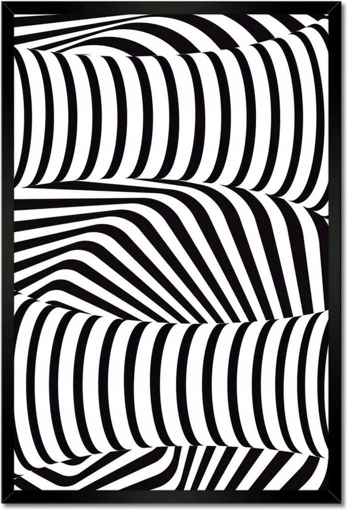 Poszterek keretben 40x60 Absztrakt fekete-fehér