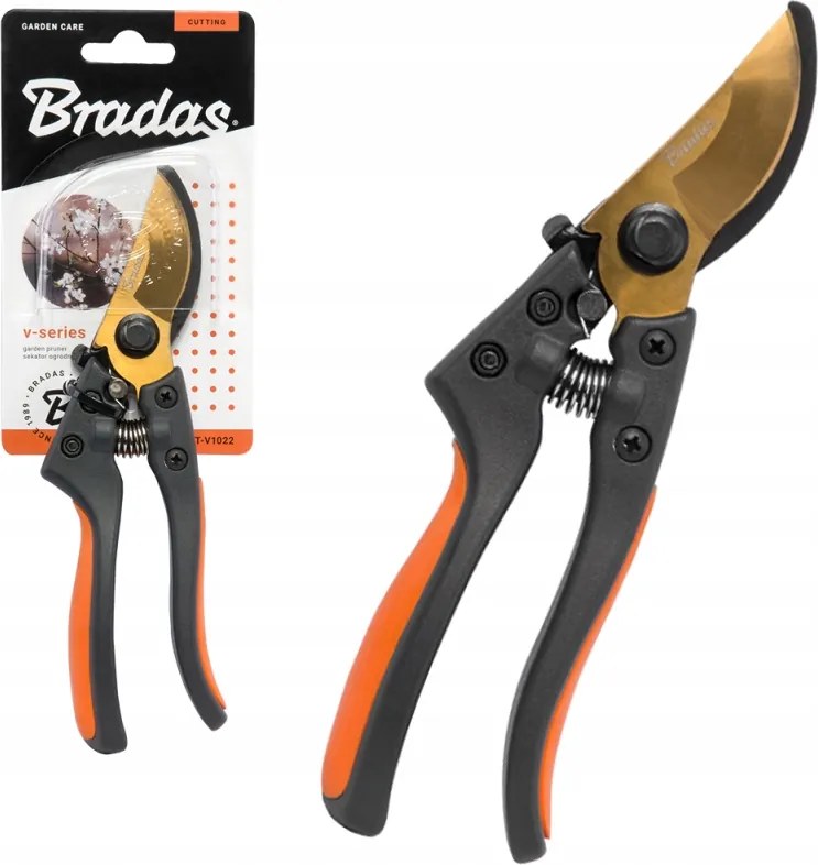 Metszőolló Kerti Kézi Virágágvágó Olló Bradas Acél SK5