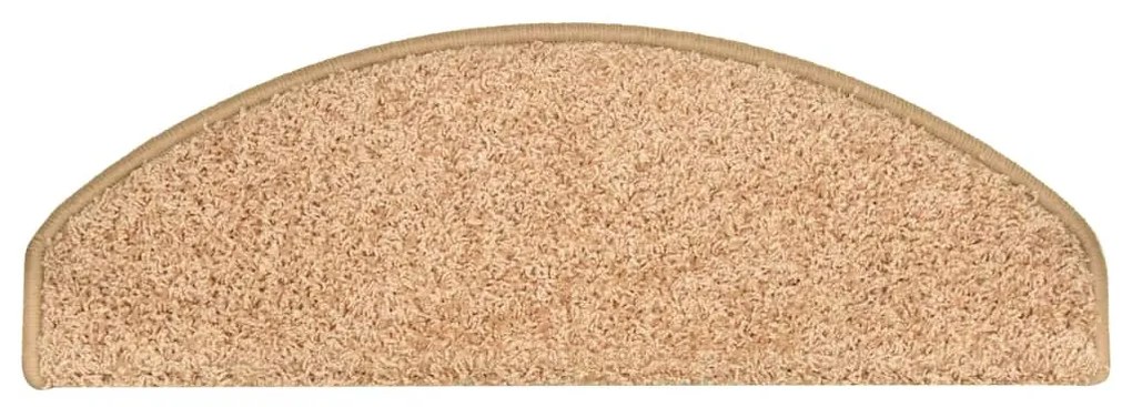 15 db aranyszínű, félkör alakú lépcsőszőnyeg 65 x 21 x 4 cm, nagy
