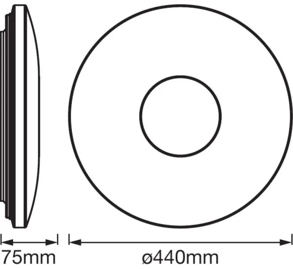 Ledvance - LED Mennyezeti lámpa érzékelővel SPARKLEDOT LED/32W/230V