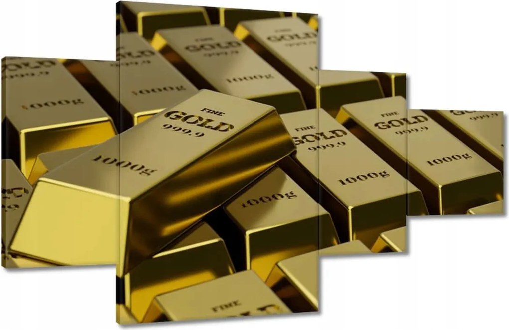 Vászonkép 130x80 Arany rúd arany 1000g