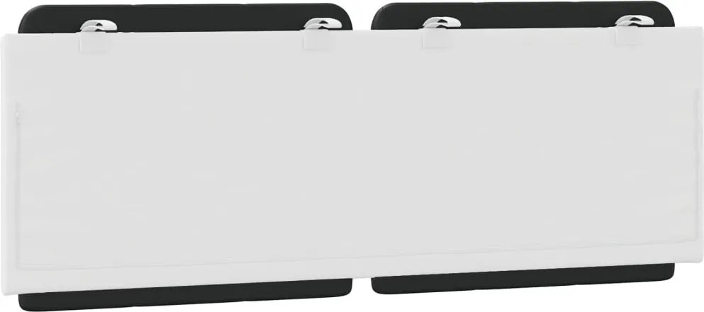 fekete és fehér műbőr fejtámla párna Zadar 140 cm