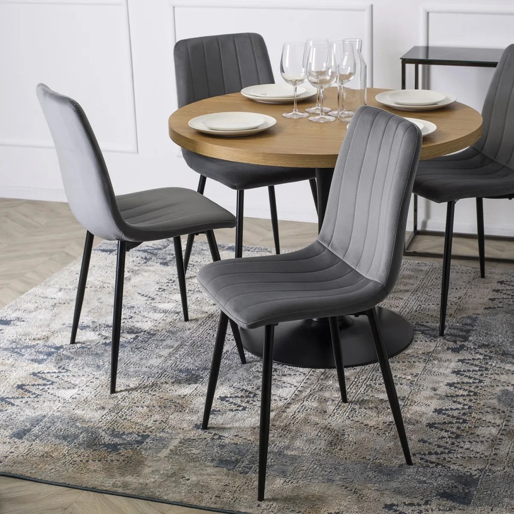 Szürke Bársony Étkezőszék IBIS